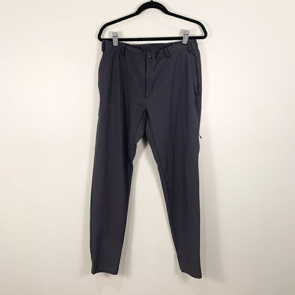 Mack Weldon dark grey athletic men’s joggers with zipper pockets size large - Picture 1 of 13